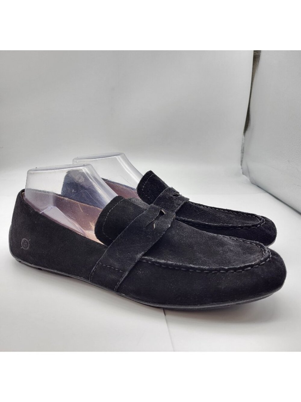Born Suede Leather Driving Moc Loafer Women's 11 Slip on Preppy flats Comfort